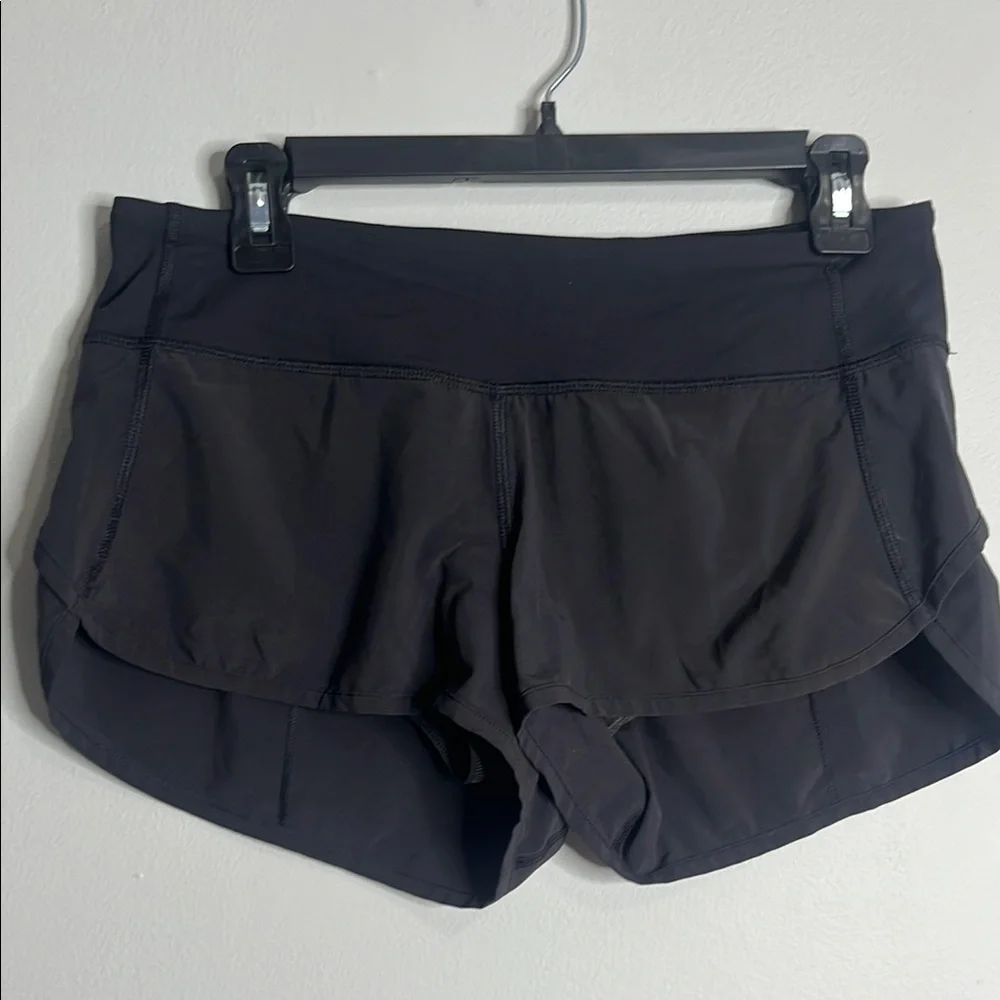 Women's Black Athletic Shorts - Picture 1 of 4